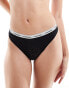 Фото #1 товара Calvin Klein modern logo high leg lace thong in black