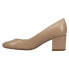 Фото #3 товара Easy Spirit Cosma Round Toe Block Heels Pumps Womens Beige Dress Casual COSMA-MN