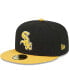 Фото #4 товара Men's Black, Gold Chicago White Sox 59FIFTY Fitted Hat