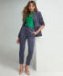 Фото #6 товара Women's Notched-Collar One-Button Blazer