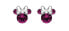 Фото #1 товара Glittering silver Minnie Mouse stud earrings ES00028SFEBL.CS