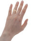 ფოტო #2 პროდუქტის Diamond Flower Cuff Ring (1/6 ct. t.w.) in 14k Gold, Created for Macy's