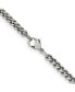 Chisel stainless Steel Antiqued 4mm Round Curb Chain Necklace