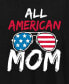 ფოტო #2 პროდუქტის Trendy Plus Size All American Mom USA Graphic T-Shirt