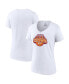 ფოტო #1 პროდუქტის Women's White Virginia Tech Hokies 2022 ACC Men's Basketball Conference Tournament Champions V-Neck T-shirt