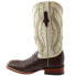 Ferrini Full Quill Ostrich Square Toe Cowboy Mens Size 8 2E Casual Boots 10193-
