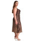 ფოტო #3 პროდუქტის Plus Size Sequin Cowlneck Sleeveless Midi Dress