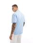 Фото #4 товара Jack & Jones Premium revere collar jersey shirt in light blue