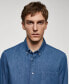 ფოტო #5 პროდუქტის Men's Classic-Fit Chambray Cotton Shirt