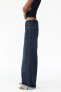 RELAXED FIT FOLD-UP LOW-RISE JEANS