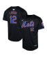 Фото #1 товара Big Boys and Girls Francisco Lindor Black New York Mets Alternate Limited Player Jersey