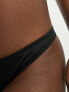 Cotton On – Brasilianische Bikinihose in Schwarz mit hohem Beinausschnitt