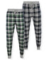 ფოტო #1 პროდუქტის Men's 2pk Flannel Jogger Pajama Pants