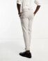 New Look linen look smart trousers in stone