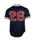 Фото #5 товара Men's Wade Boggs Boston Red Sox 1992 Authentic Cooperstown Collection Batting Practice Jersey - Navy Blue