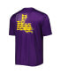 Фото #4 товара Men's Purple LSU Tigers Terminal Tackle Omni-Shade T-shirt