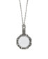Фото #1 товара 2028 glass Crystal Accent Paw and Bone Magnifier Necklace