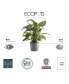 Фото #2 товара Eco pots Amsterdam Modern Round Indoor and Outdoor Planter, 10in