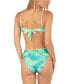 Фото #2 товара Juniors' Color Wash Cutout One-Piece Swimsuit
