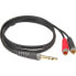 Фото #1 товара Klotz AY3-0300 Y-Cable 6.35mm Jack to 2x RCA 3m