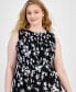 ფოტო #4 პროდუქტის Plus Size Floral Smocked-Bodice Maxi Dress