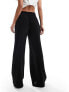 New Look textured trousers in black