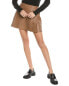Lamarque Rhonda Leather Mini Skirt Women's Brown L