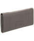 ფოტო #6 პროდუქტის Women's Pebbled Collection RFID Secure Trifold Wing Wallet
