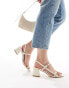 Фото #1 товара Truffle Collection block heeled sandals in white