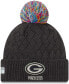 Фото #1 товара New Era Crucial Catch Green Bay Packers Women's Knitted Hat, charcoal