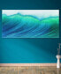Фото #3 товара Blue Wave Frameless Free Floating Tempered Art Glass Wall Art by EAD Art Coop, 36" x 72" x 0.2"