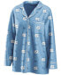 Фото #3 товара Набор для сна Пижама WEAR by Erin Andrews женская синяя майка с длинным рукавом и штаны North Carolina Tar Heels