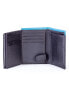 Фото #6 товара Мужское портмоне кожаное синие вертикальное без застежки Portfel-CE-PR-MR06-SNN.93-niebieski	Factory Price