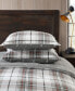 Фото #4 товара Alder Plaid Charcoal Duvet Set, Full/Queen