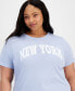 ფოტო #3 პროდუქტის Trendy Plus Size New York Graphic T-Shirt