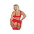 Фото #4 товара Комплект эротического белья Obsessive Jolierose 3 Pieces Set Red