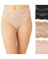 ფოტო #1 პროდუქტის Women's 3-Pk. Lace Kiss High-Leg Underwear 970882