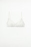 POINTELLE BRA WITH LACE TRIM