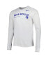 Фото #2 товара Men's White Duke Blue Devils Team Practice Performance Long Sleeve T-shirt
