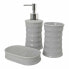 Набор для ванной Волны Керамика Серый Металл (12 штук)