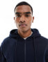 Jack & Jones zip through hoodie in navy