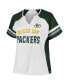 Фото #2 товара Women's White, Green Green Bay Packers Plus Size Color Block T-shirt