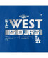 Men's Royal Los Angeles Dodgers 2022 NL West Division Champions Locker Room T-shirt