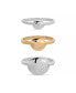 ფოტო #1 პროდუქტის Polished Stacking Pebble Ring Set