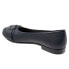 Фото #5 товара Trotters Aubrey T1850-400 Womens Black Wide Leather Ballet Flats Shoes