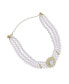 ფოტო #1 პროდუქტის Women's White Pearl Cluster Necklace