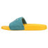 Фото #3 товара Prince Palms Slide Mens Blue, Yellow Casual Sandals PDPSL00001-601