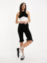 ASOS DESIGN tank top with colour block detail in black and white