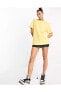 Фото #3 товара Sportswear Essential Sarı Oversize Kadın T-Shirt