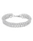 Cubic Zirconia Double Row Tennis Bracelet